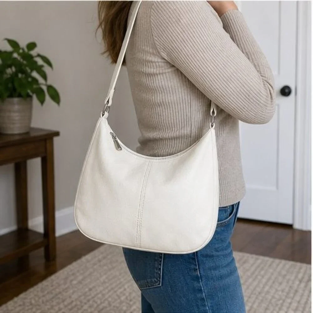 Charcoal Suede Crossbody Bag